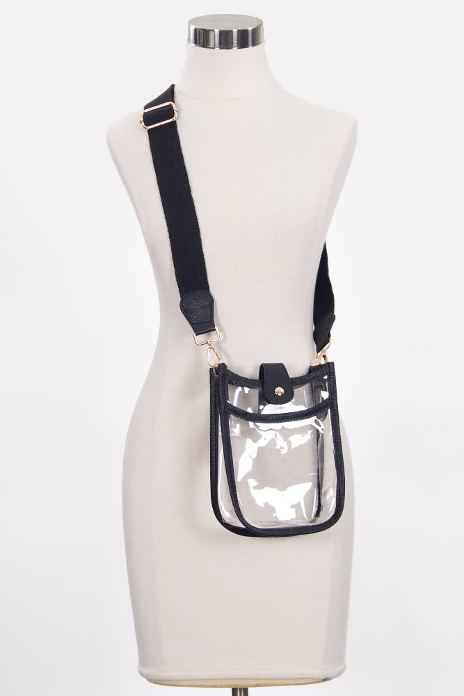 Hana - Wholesale Crossbody Bag - Women's - Clear Stadium Crossbody Mini Bag17