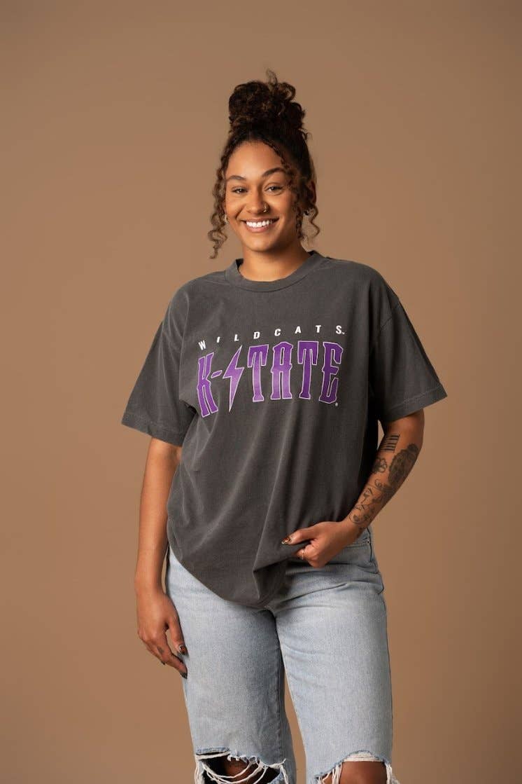 Black K-State Band Tee for wholesale on Faire1