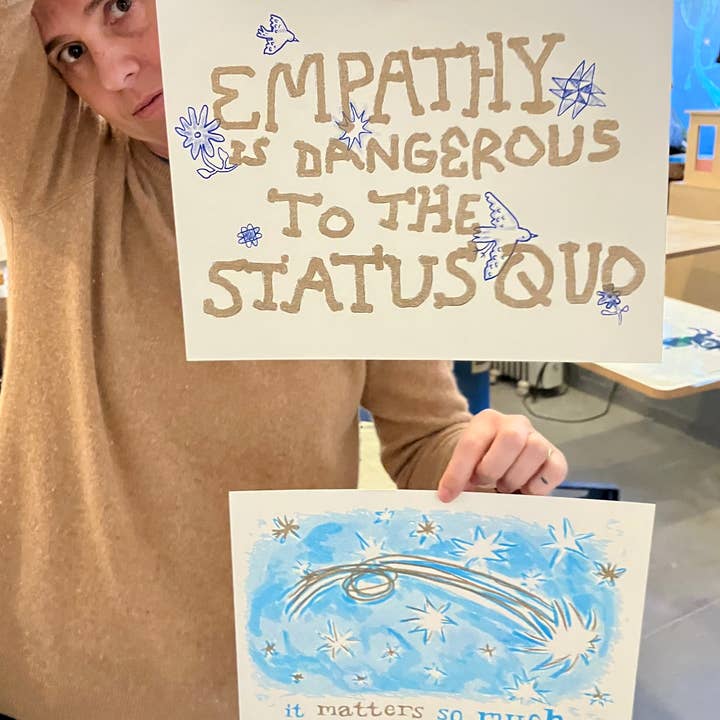 Loud Flower Art Co - Wholesale Poster - It Matters so Much that You are Here Risograph Poster1