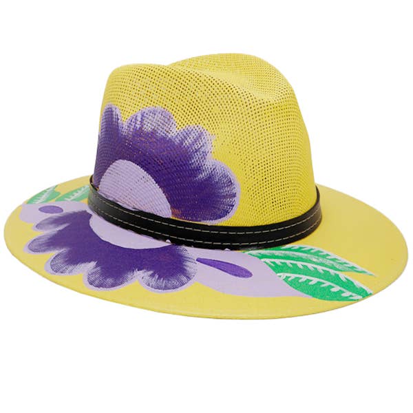 Cap Zone - Wholesale Fedora - Women's - Artisan Elite Hand Painted Rancher Fedora Panama Hat8