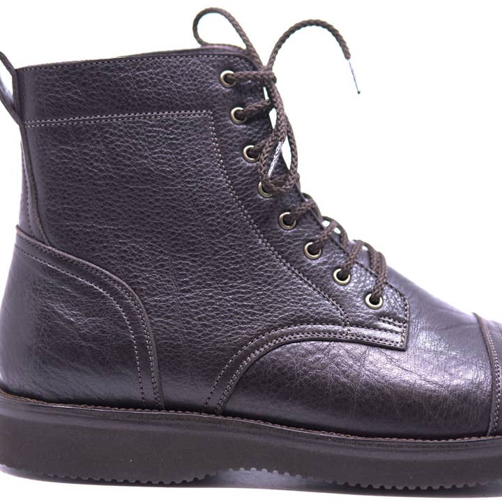 Genuine Leather Cap Toe Boots 10-US Men's for wholesale by Max Leather Inc.