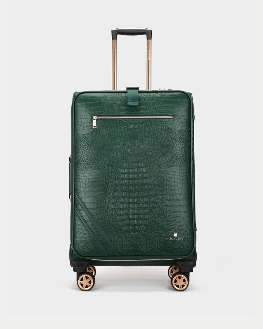 Tote&Carry - Wholesale Luggage - Apollo 2 Suitcase 2 Piece Set in Emerald Green2