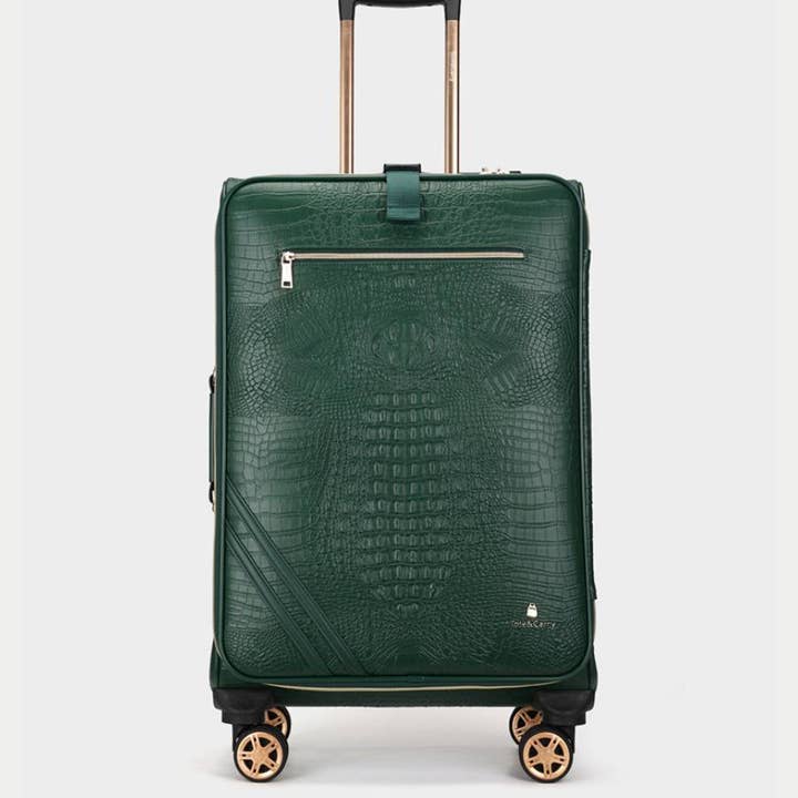 Tote&Carry - Wholesale Luggage - Apollo 2 Suitcase 2 Piece Set in Emerald Green2