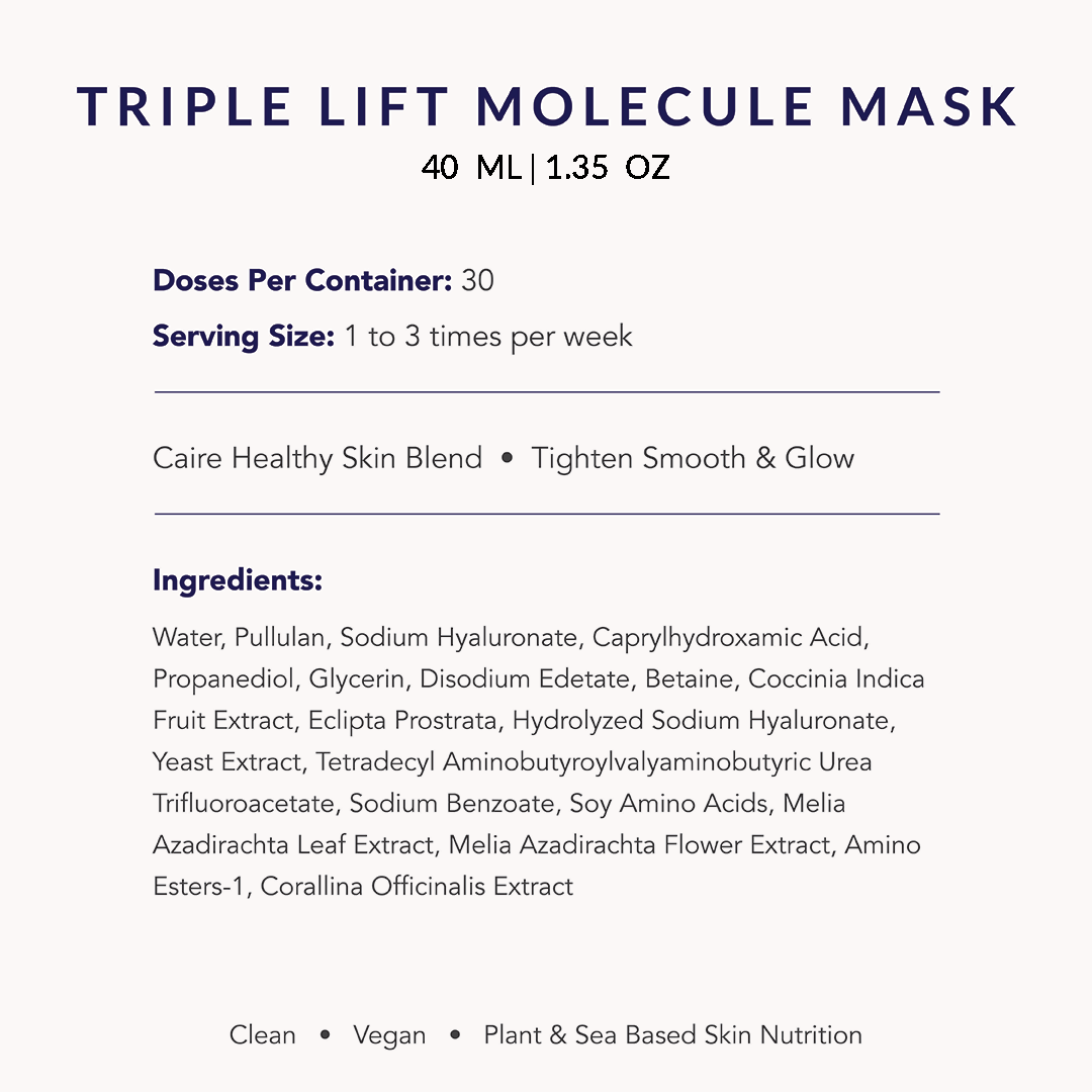 Caire Beauty - Wholesale Skincare Face Mask - Triple Lift Molecule Mask10