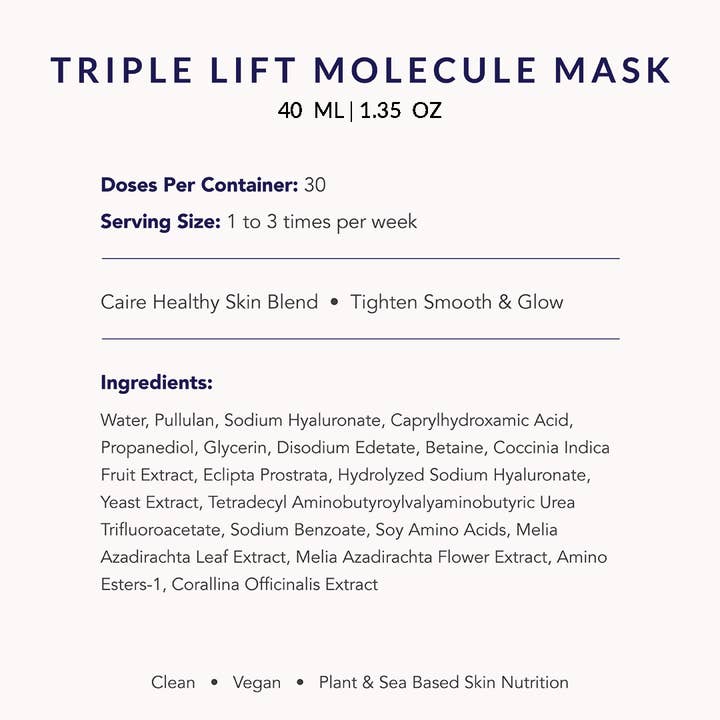 Caire Beauty - Wholesale Skincare Face Mask - Triple Lift Molecule Mask10