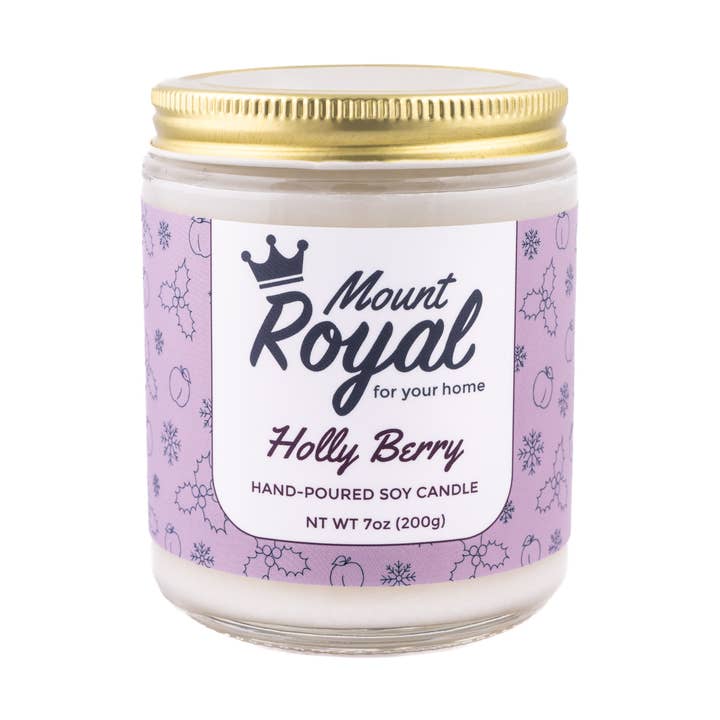 Holly Berry Candle for engroshandel hos Mount Royal Soaps