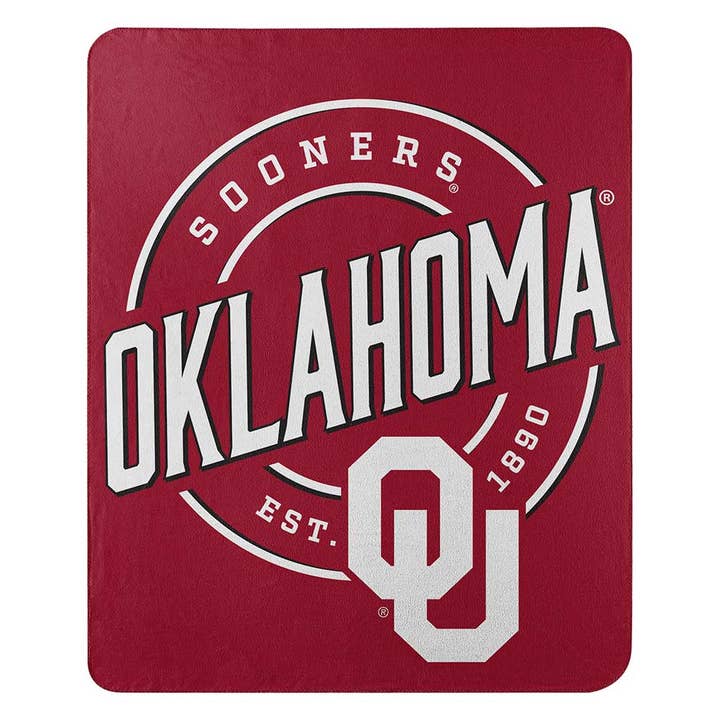 NCAA Uni of Oklahoma CAMPAIGN - Fleece Throw for wholesale by The Northwest Group