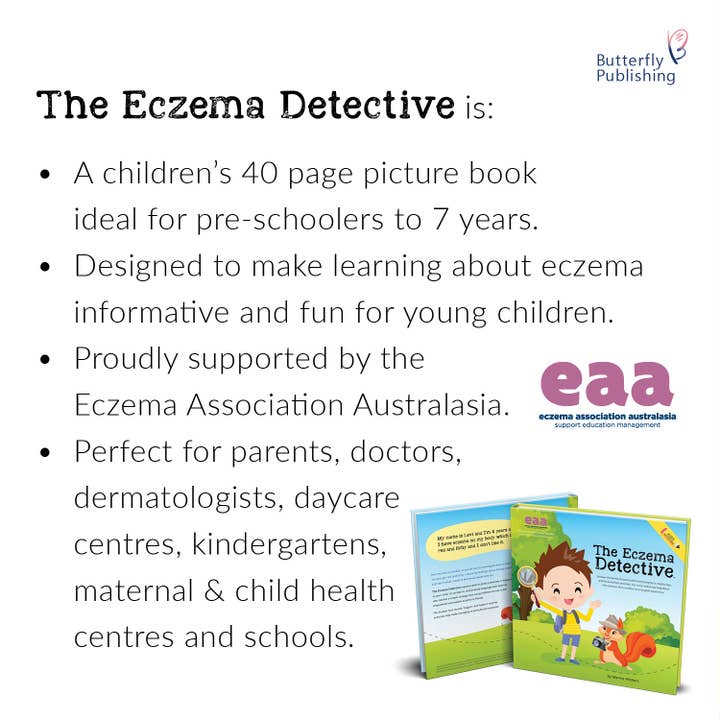 Butterfly Publishing - Wholesale Preschool Book (3-5) - The Eczema Detective (Softcover)1