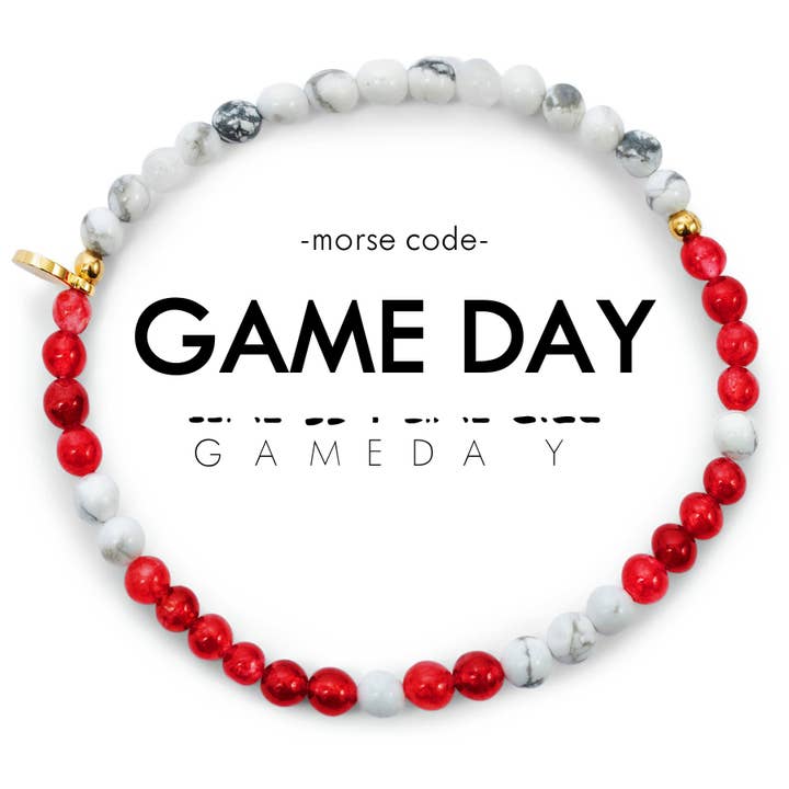 ETHICGOODS - Wholesale Beaded Bracelet - Morse Code Bracelet | GAME DAY14