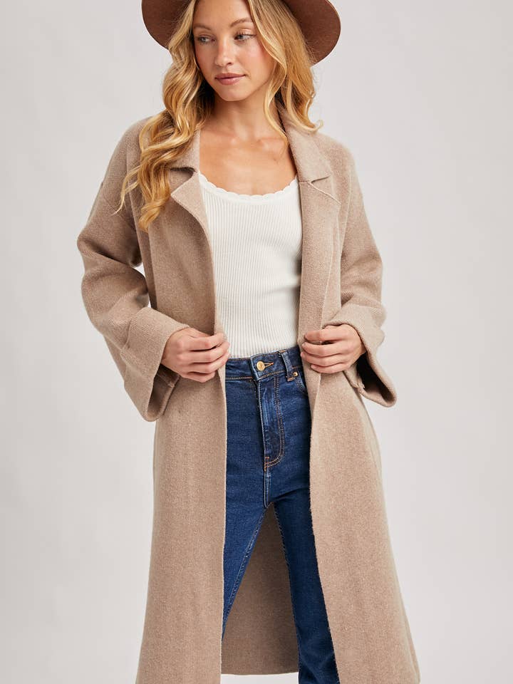 Bluivy - Venta al por mayor Gabardina - Mujer - Gabardina de punto oversize fácil de llevar19