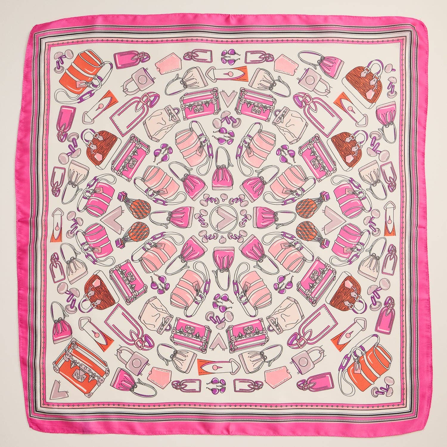 Frem - Wholesale Scarf - Women's - Chic Fashion-Inspired Square Silk Texture Scarf8