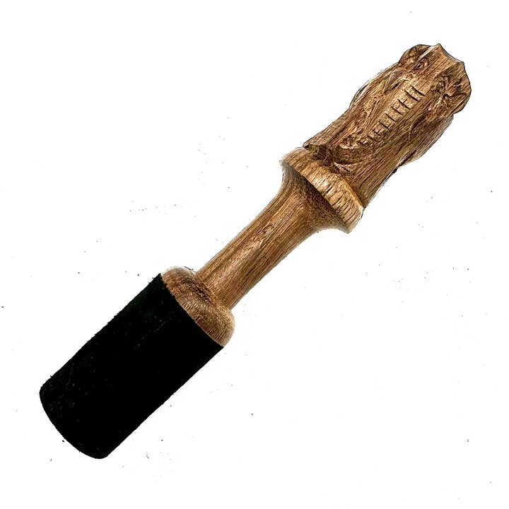 Wooden Stick - 14cm - Elephant Carving for wholesale by Ancient Wisdom