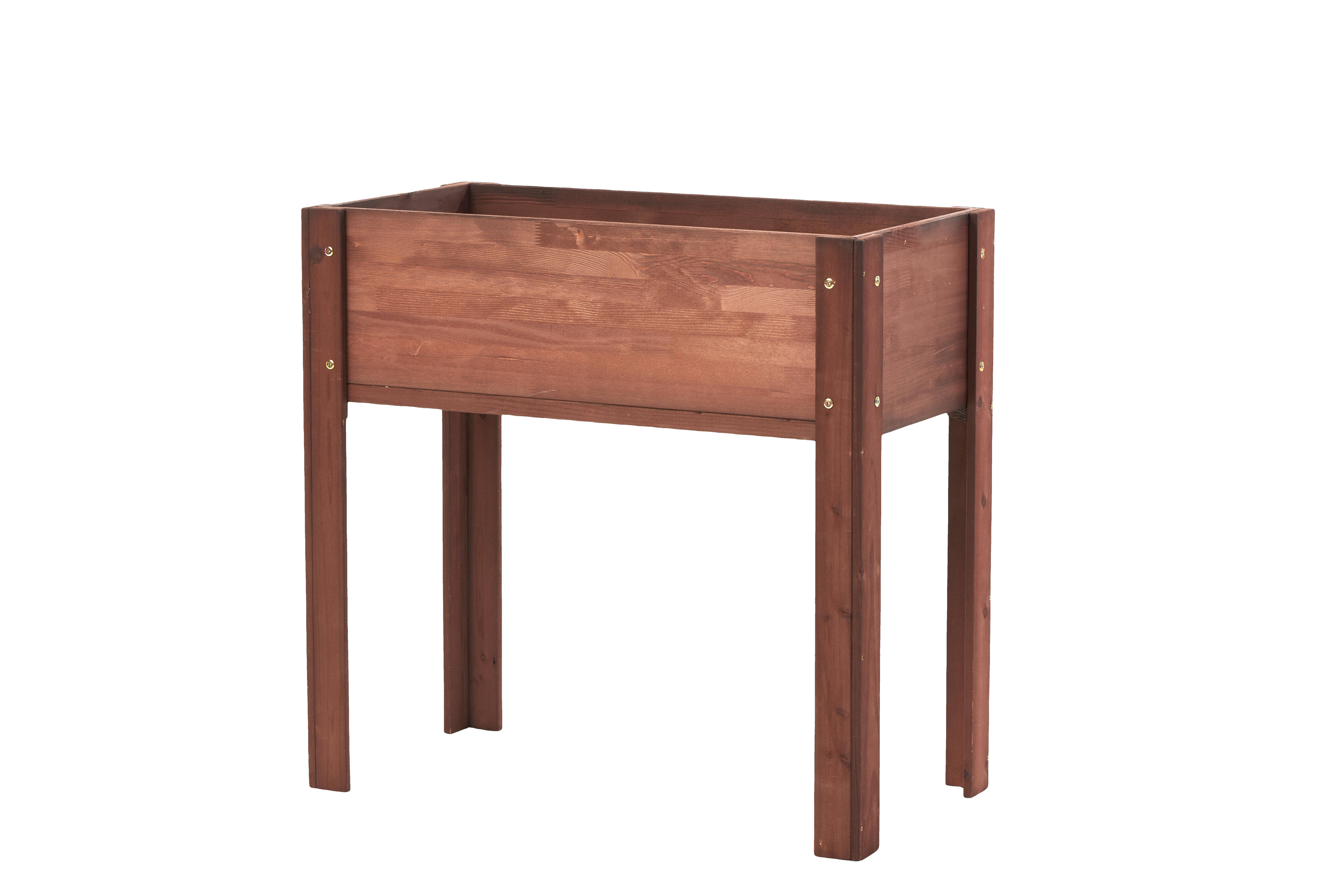 39F Inc. - Wholesale Planter Box - 31" Raised Garden Bed with Legs, Brown/Grey18