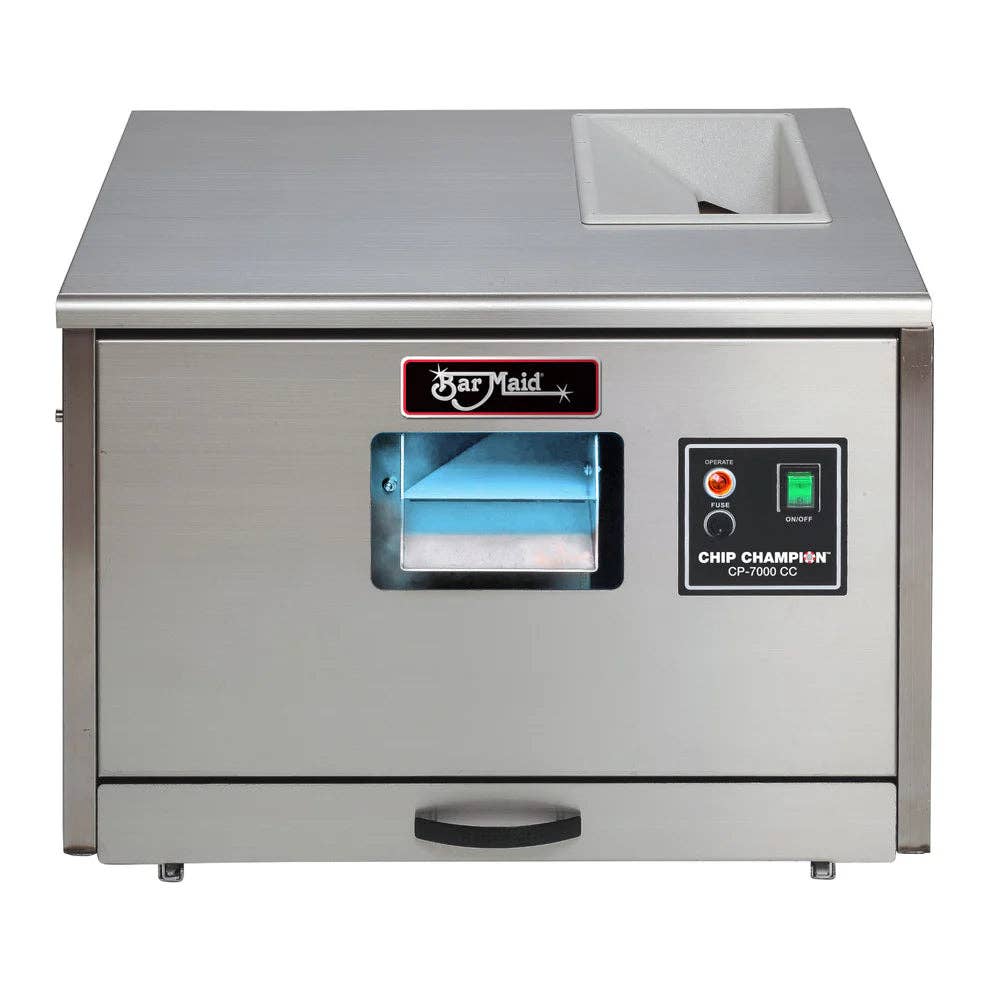 EcoQuality - Vendita all'ingrosso Elettrodomestici da cucina - CP-7000-CC, 120V, 7000-9000/ora Bar Maid Pulitore di Chip ad Alta Produzione0