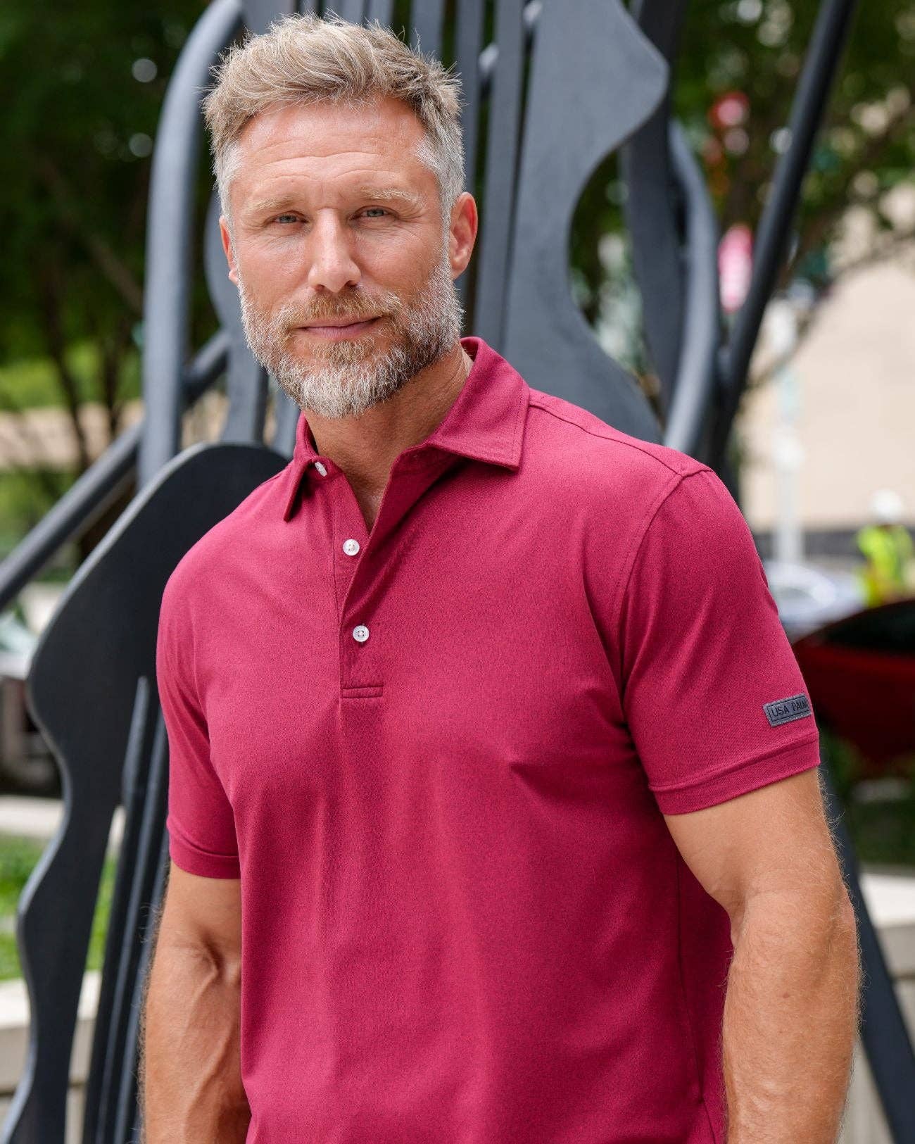 USA Palm - Wholesale Polo - Men's - Heathered Polo55