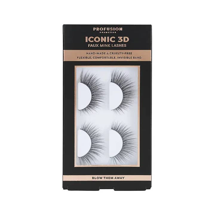 Profusion Cosmetics - Wholesale False/fake eyelashes - Iconic 3d Faux Mink Lashes - Lightweight False Eyelash Set2