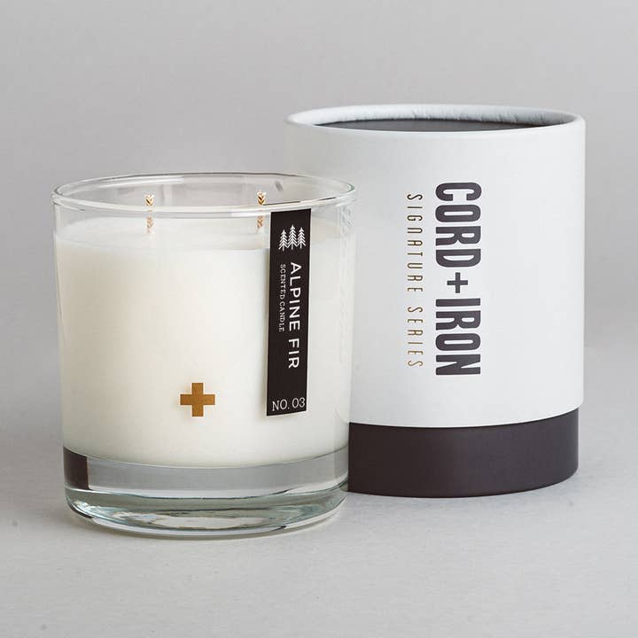 Cord & Iron - Wholesale Jar/Filled Candle - Alpine Fir - Premium Soy Candle0
