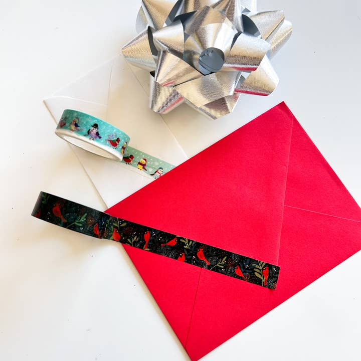 Girl of All Work - Wholesale Washi Tape - Holiday Birds Washi Tape