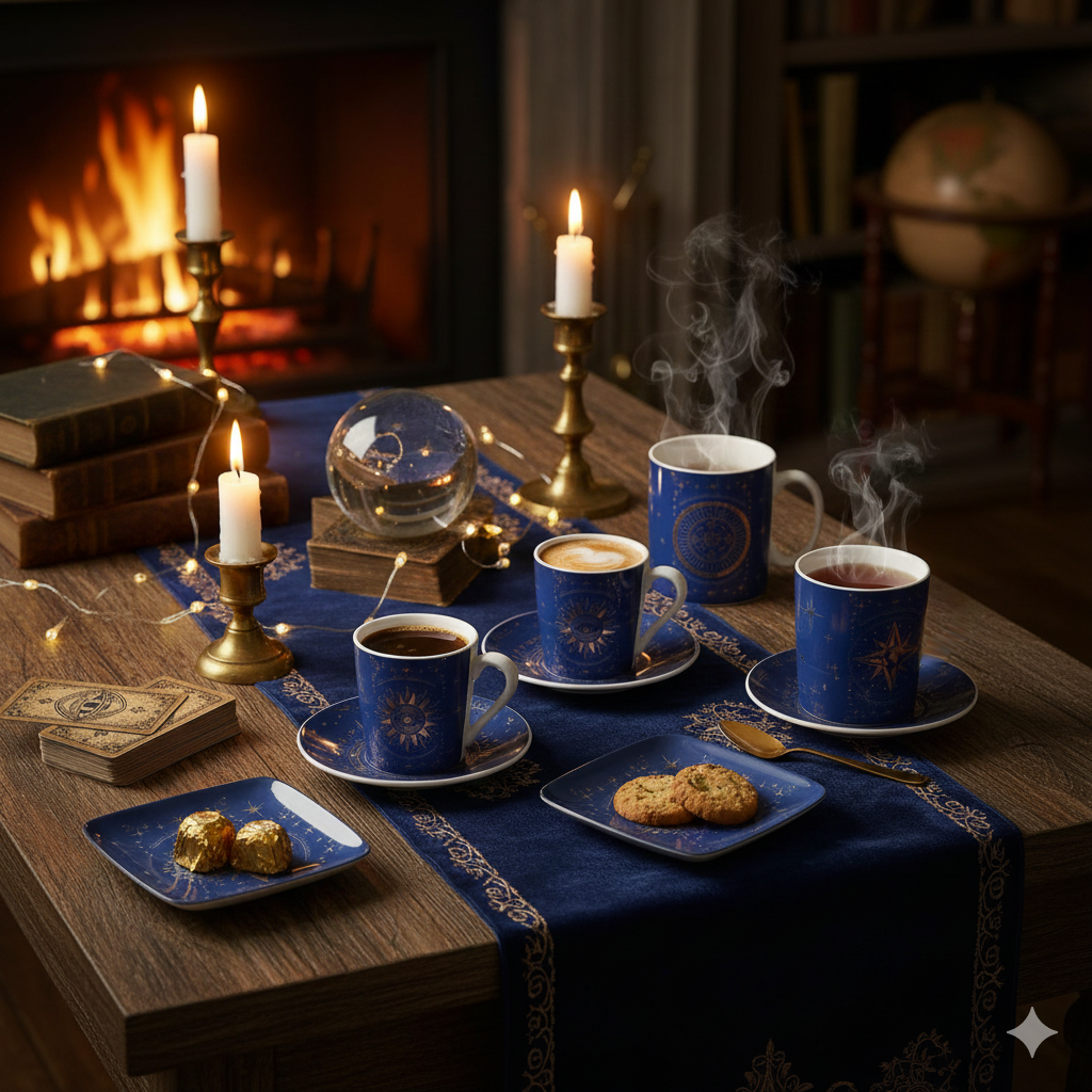 AULICA - Wholesale Coffee/Tea Cup - Astres cups and saucers - set of 41