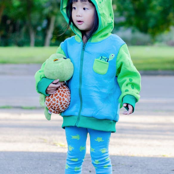 Doodle Pants - Wholesale Hoodie - Kids - Sea Turtle Toddler and Kids 3D Backpack Hoodie
