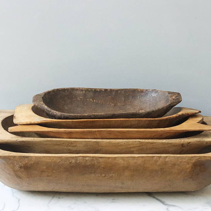 etúHOME - Wholesale Decorative Plate/Dish/Bowl - Antique Oval Dough Bowl