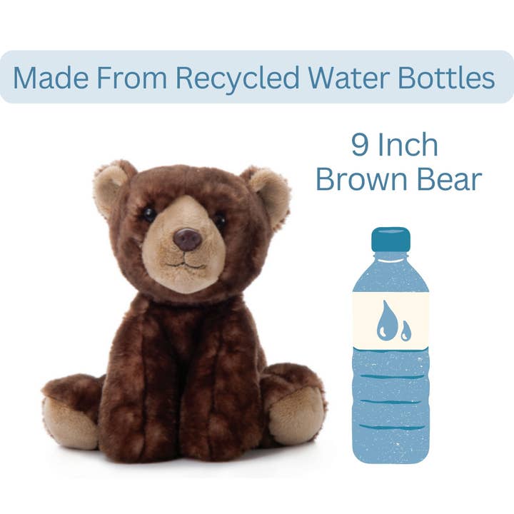 The Petting Zoo - Wholesale Stuffed/Plush Toy - Kids & Baby - 9" (20cm) Wild Onez Brown Bear1