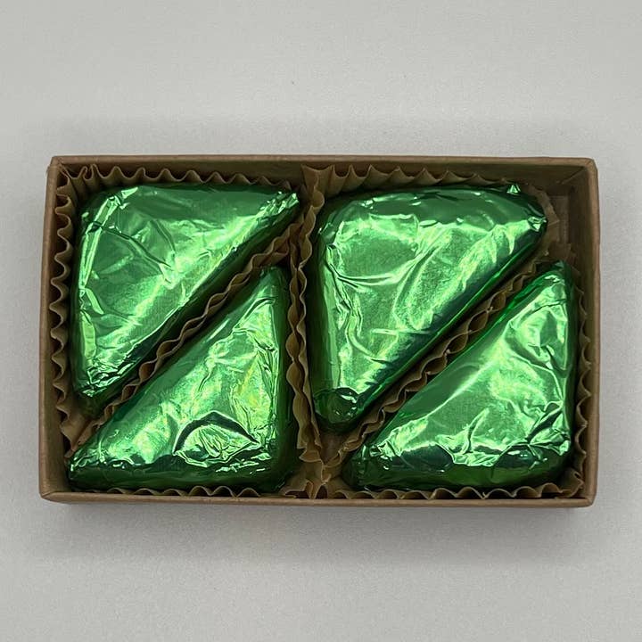 Peppermint Perfection Truffles - 4pc Box for wholesale by Missionary Chocolates