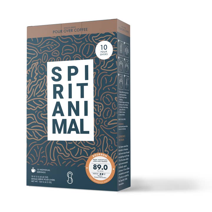 Spirit Animal Coffee - Wholesale Ground Coffee - Single use pour-over drip bags - Bourbon Specialty Coffee