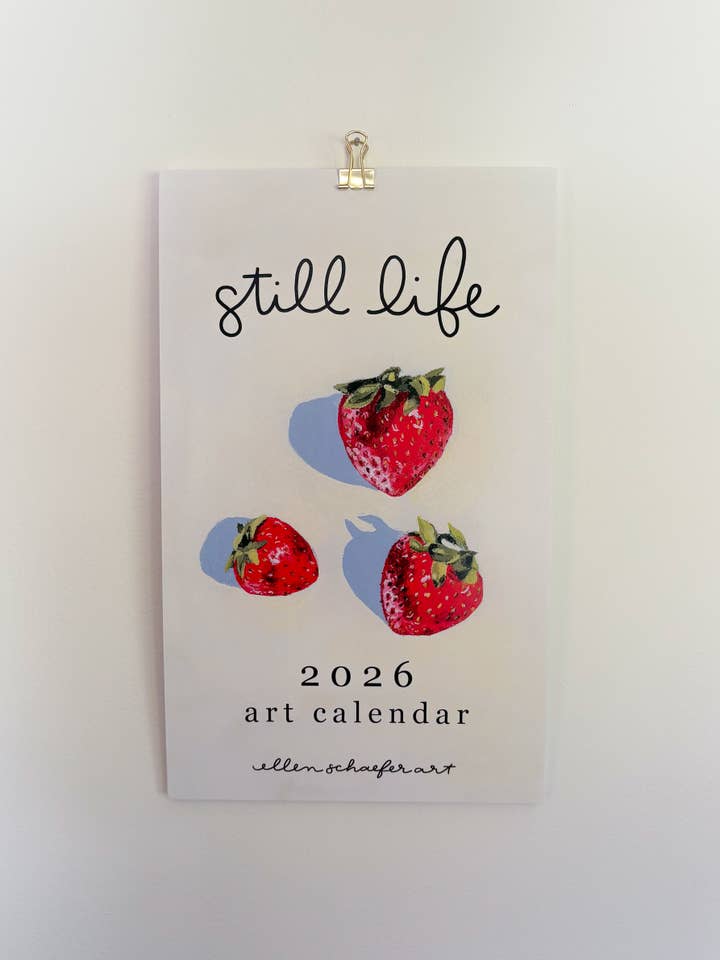 Stillleben: Kunstkalender 2026 für den Großhandel von Ellen Schaefer Art
