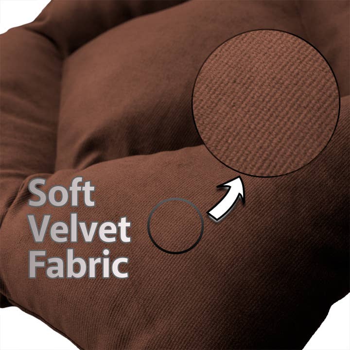 CASASRO - Venta al por mayor Cojines para sillas - CASASRO® Cojines para sillas de comedor | Juego de 4 de 40x40 cm | Tela de terciopelo suave lavable en 9 colores | Cojines con lazos para sujetar29