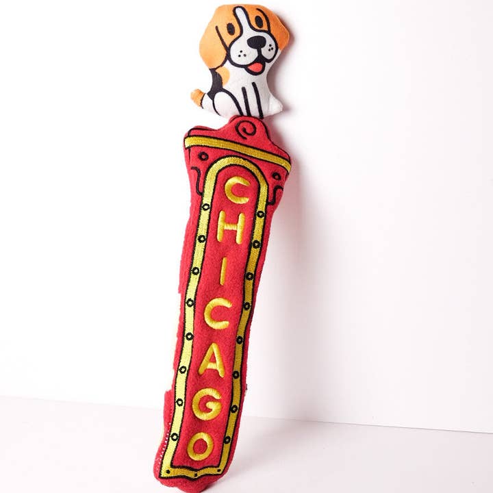 Chicago Marquee Nose Work Dog Toy for wholesale by Come Here Buddy