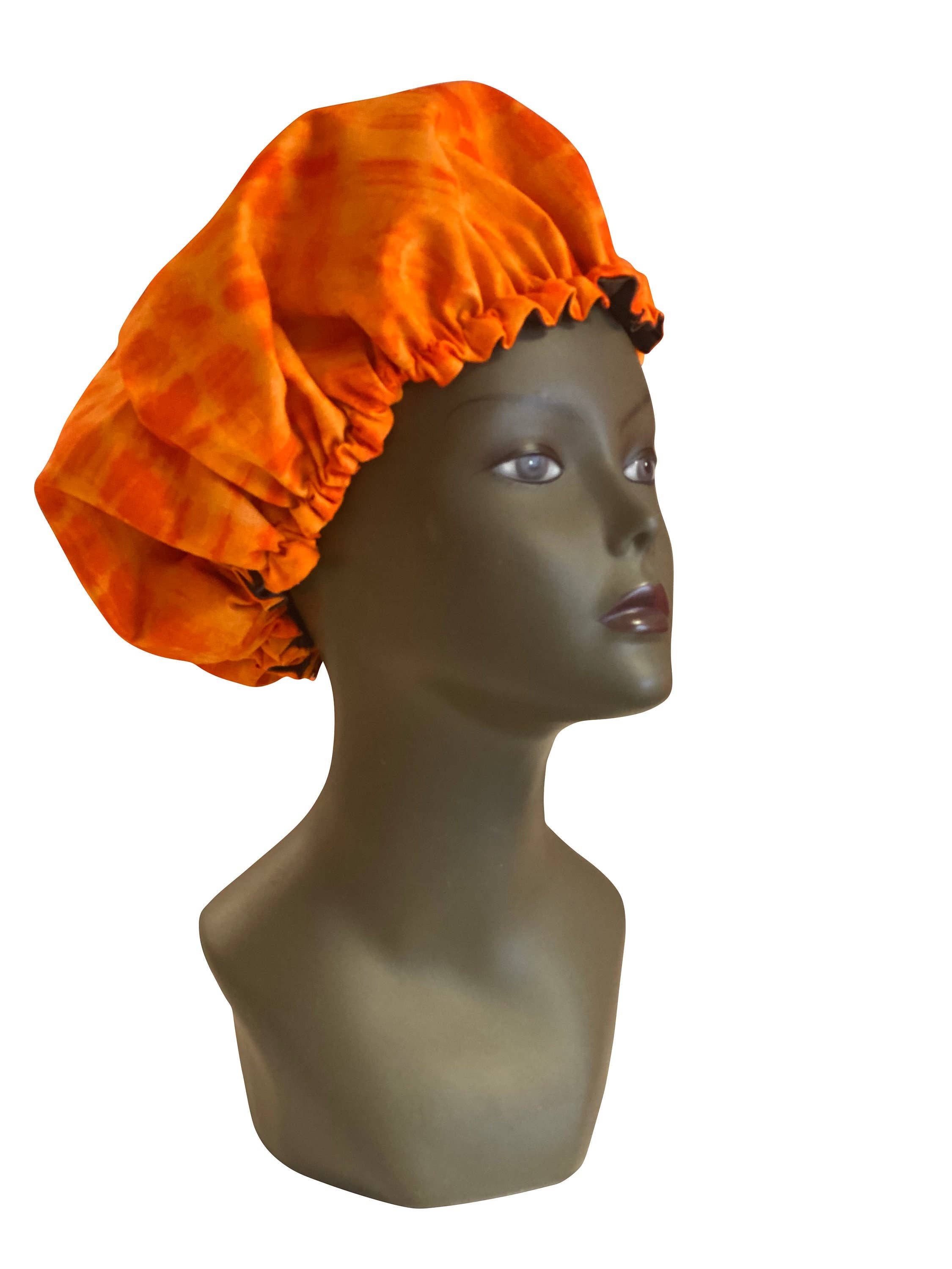 Blue Tie and Dye Satin & Cotton Hat by Georges Décimus for wholesale on Faire0