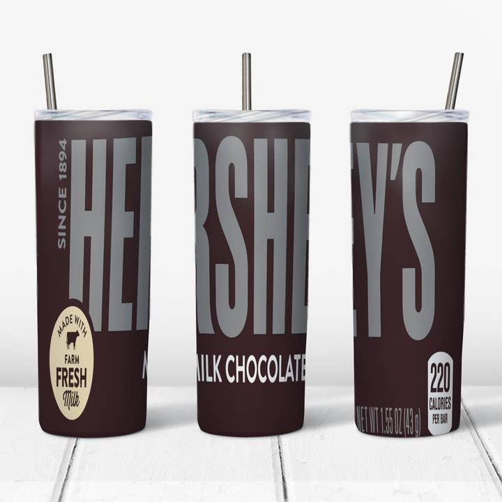 Bicchiere Hershey Regular Straight Transfer da 20 once per la vendita all'ingrosso da parte di Rustic Pineapple