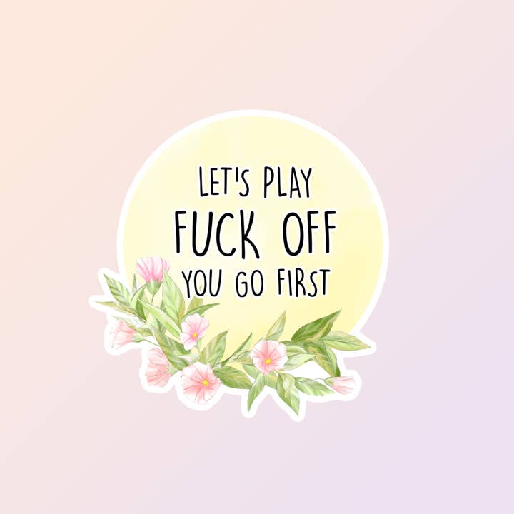 Snarky Sarcastic Funny Adult Stickers, Fuck Off for wholesale by Sorry Not Sorry Co
