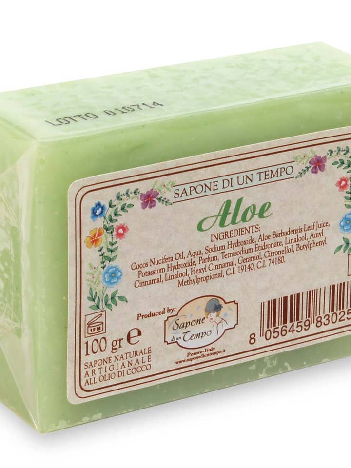 Savon naturel à l'aloès pour la vente par Sapone Di Un Tempo