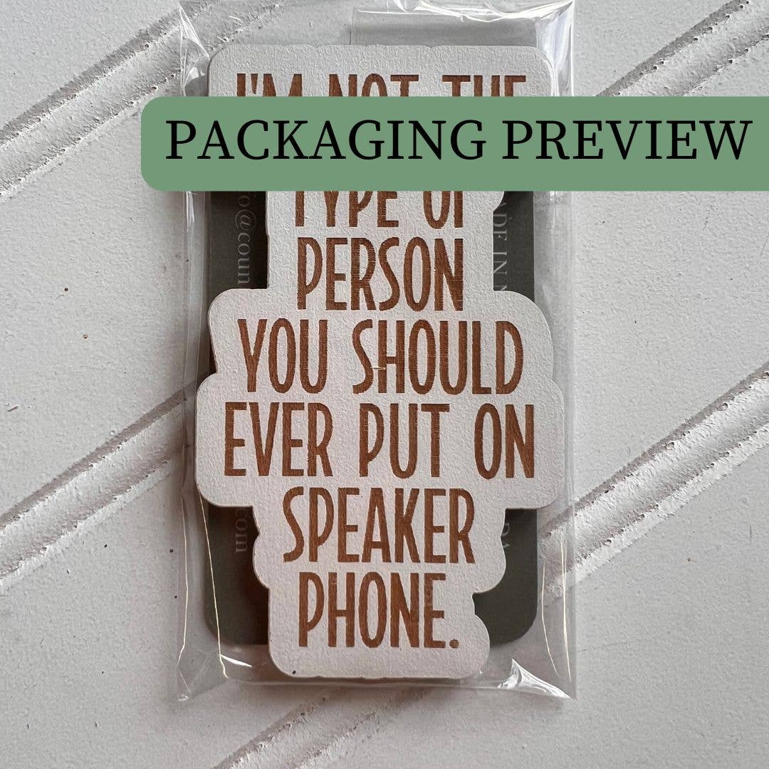 Country Roads Rustic Decor - Wholesale Magnet - "Narrate the Dogs Thoughts" Wooden Magnet 2