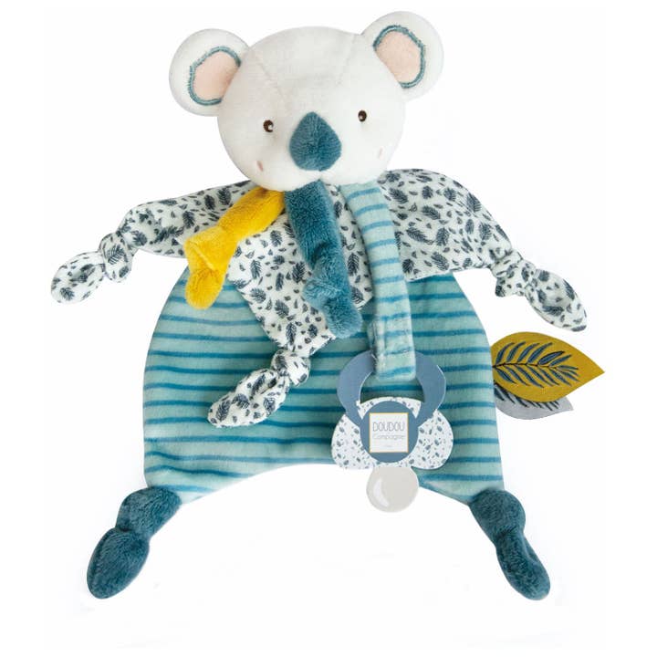 Yoka the Koala Blanket with Pacifier Clip for wholesale by Doudou Et Compagnie