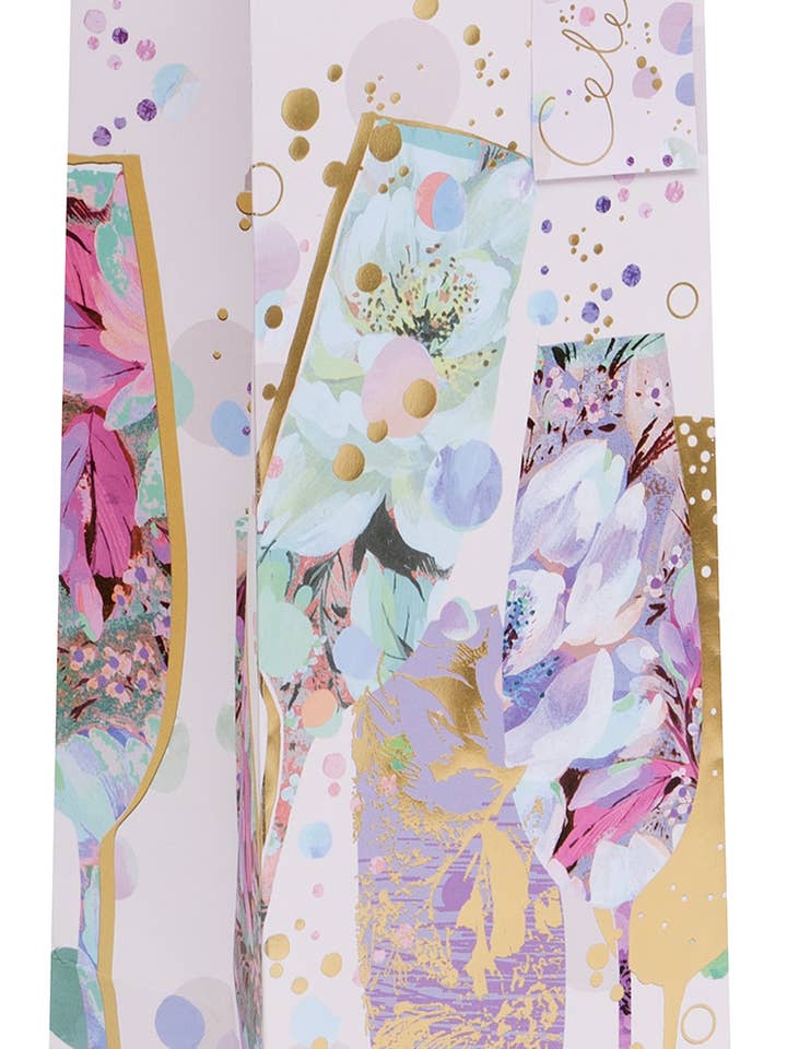 Celebrate Glasses XL Bottle Bag for wholesale by Ballyhoo