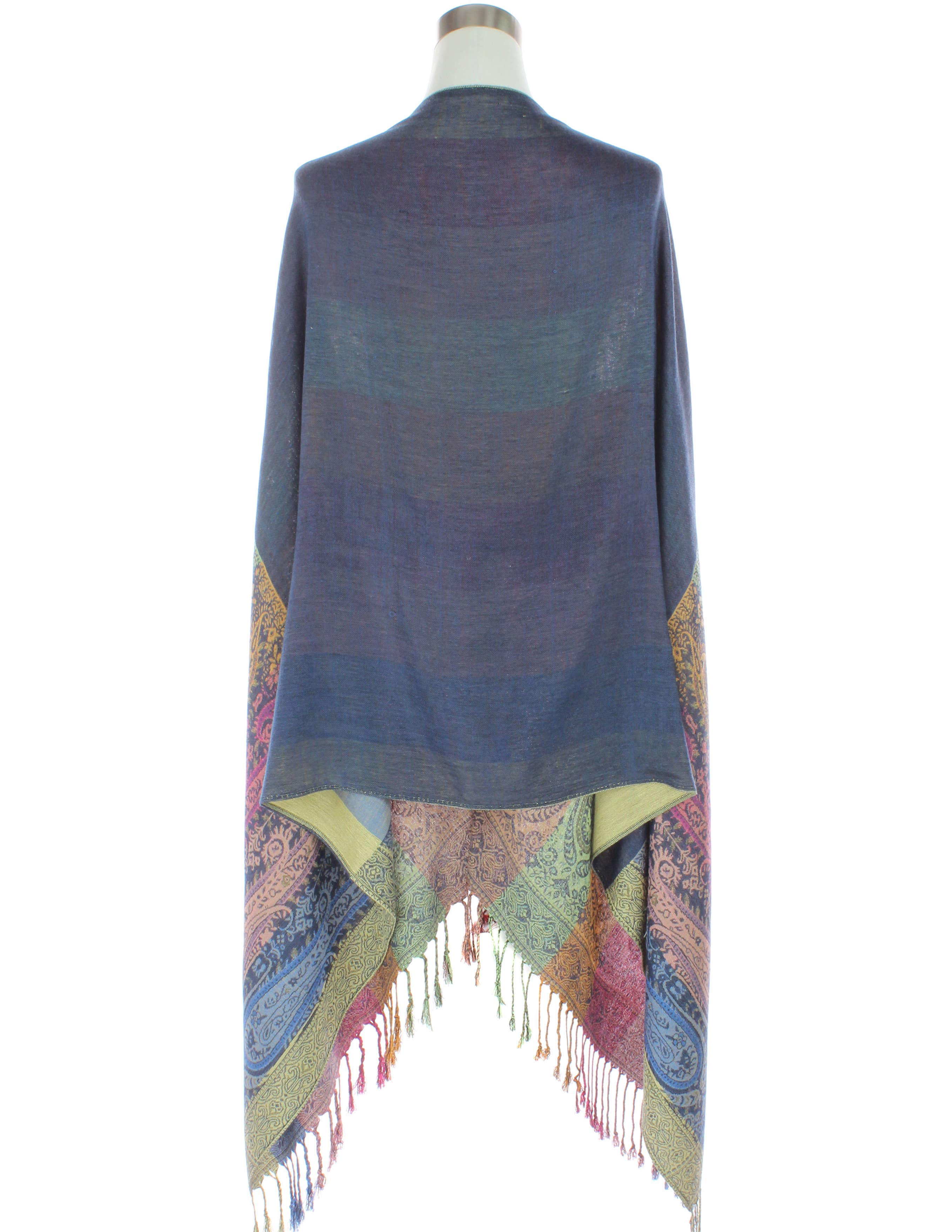 Original USA - Wholesale Scarf - Women's - Two Sides Long Paisley Pashmina11