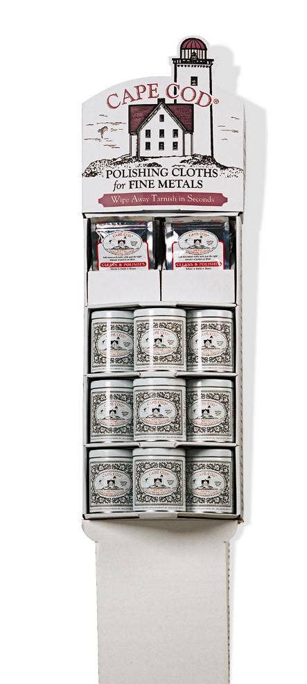 Paños para pulir metales Cape Cod Floor Display para venta al por mayor de Cape Cod Polish, Inc.