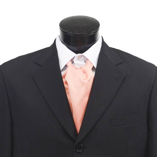 Selini New York - Wholesale Necktie – Men’s - Solid Satin Poly Ascot3