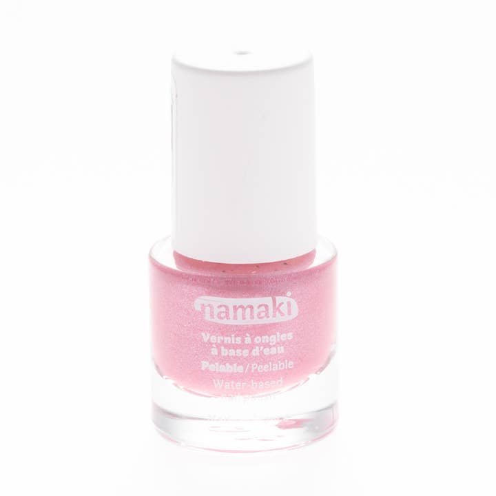 D-Vernis à ongles pelable à base d'eau 22 - Rose Pailleté pour la vente par Namaki Cosmetics