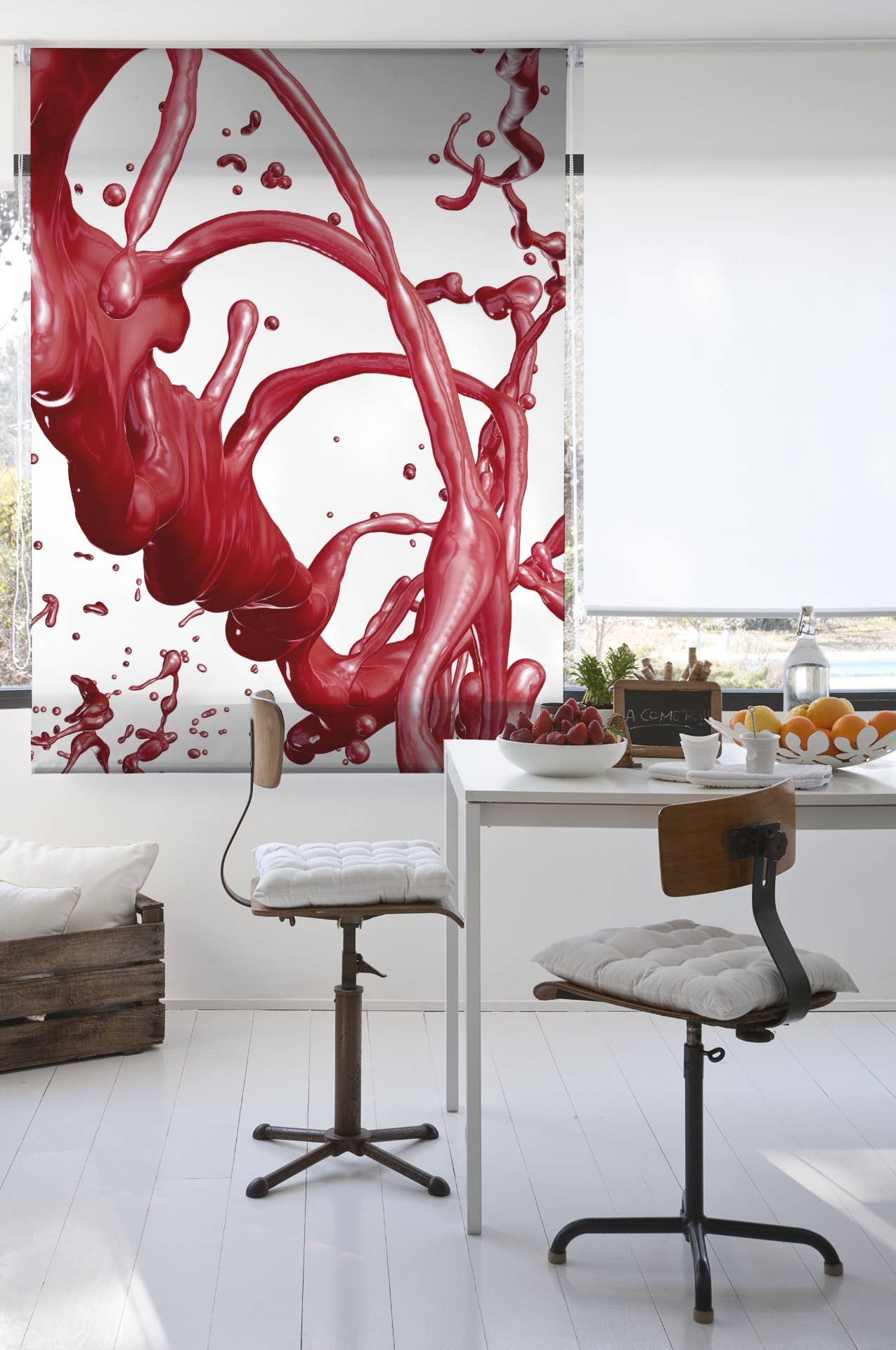 Estorn, C-1230 Kök Tryckt Genomskinlig Rullgardin för wholesale på Faire4