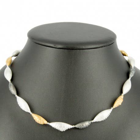 Mix-Muschel-Halskette - M157-07 für den Großhandel von Korczynski Design Jewellery