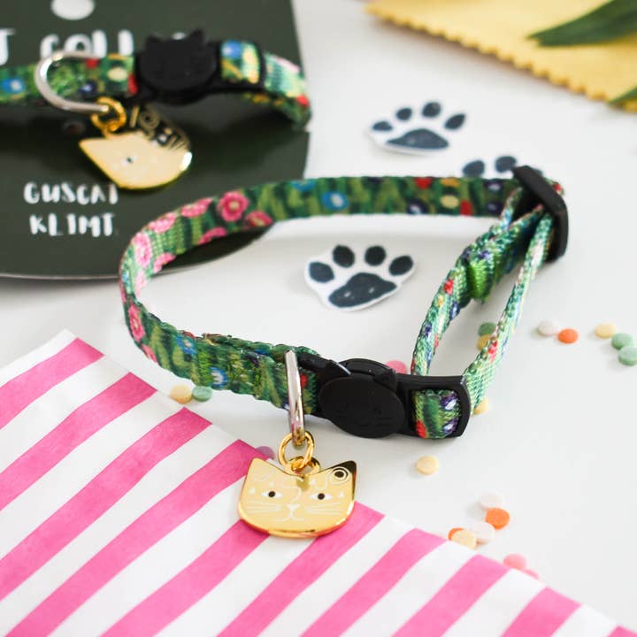 Niaski - Wholesale Pet Collar - Cat - Guscat Klimt Artist Cat Collar