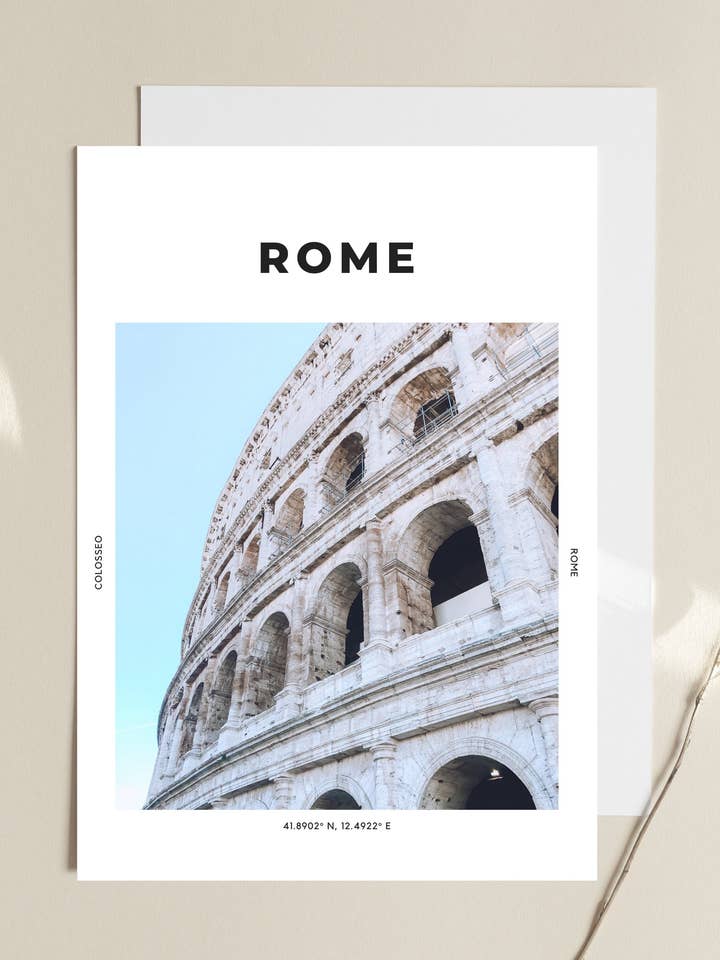 Rome 'Colosseo' Print for wholesale by The Travel Edit
