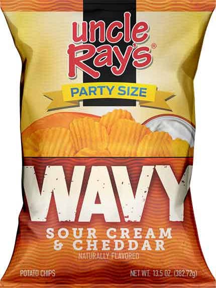 POTATO CHIP WAVY CHEDDAR & SC     -     UNCLE RAYS for wholesale by Hudson Meat Company