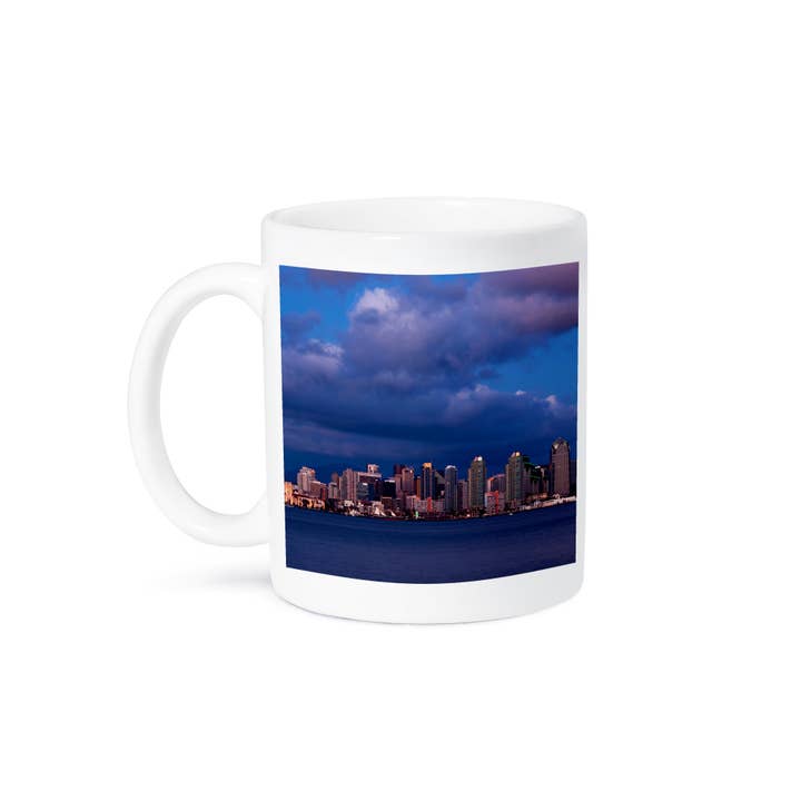 3dRose - Wholesale Coffee Mug - 3dRose, California, San Diego. City skyline at dusk, Mug8