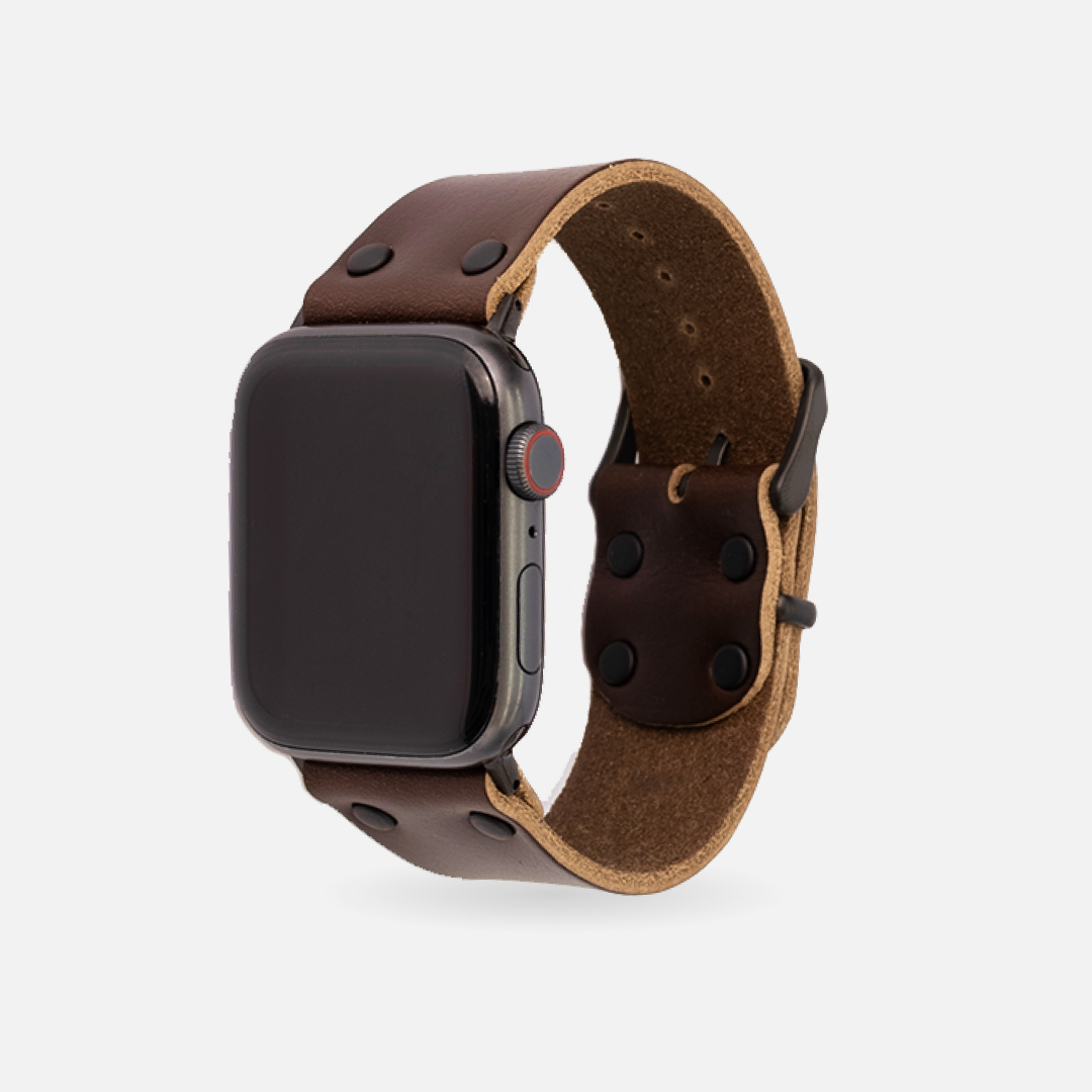 Range Leather Co. - Vente Bracelet de montre – unisexe - Bracelet Apple Watch en cuir - Fabriqué aux États-Unis et cuir pleine fleur5