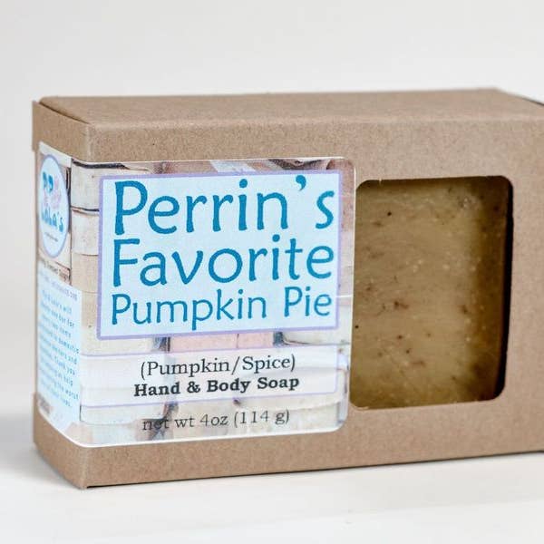 Perrins favorit pumpa paj tvål för wholesale av Pip & Lola's Everything Homemade